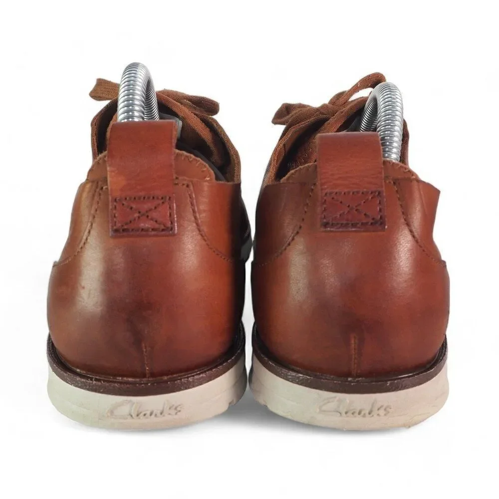 Clarks‎ Trigen Wing Tip Leather Casual Lace-up Oxfords Brown 21951 Men's 8M